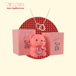 Rose Beary With Double Heart Necklace - Image 10