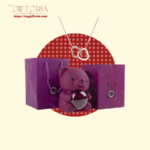 Rose Beary With Double Heart Necklace - Image 9