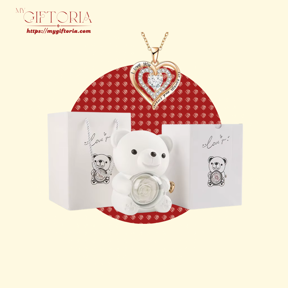 5 Premium Rose Beary With Special Necklace - Image 6
