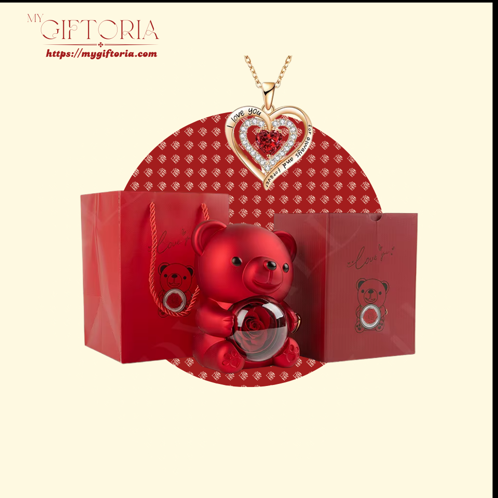 88 Premium Rose Beary With Special Necklace - Image 4